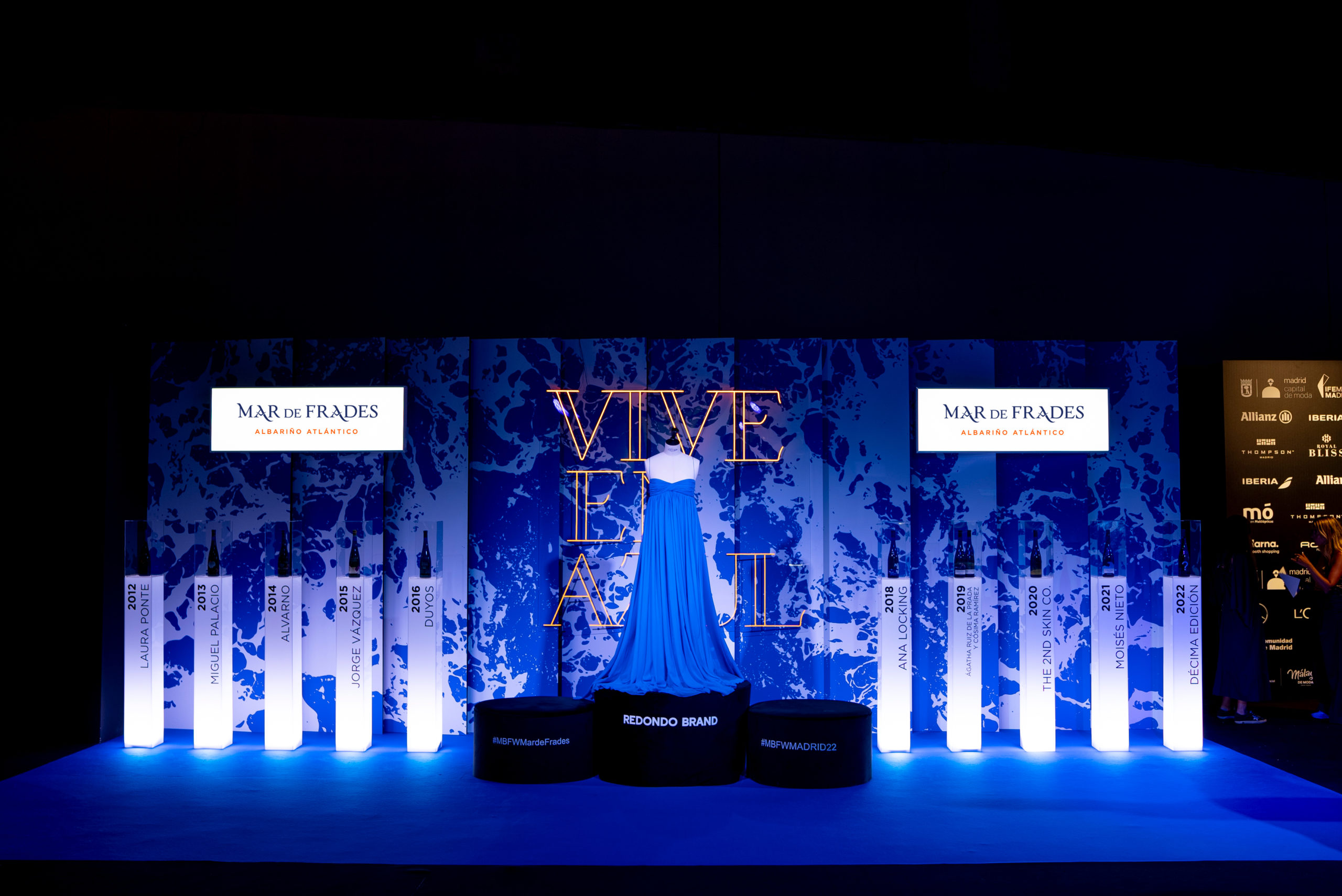 MAR DE FRADES ONCE AGAIN SHOWS ITS SUPPORT FOR FASHION AND DESIGN AT THE 76TH EDITION OF THE MERCEDES BENZ FASHION WEEK MADRID